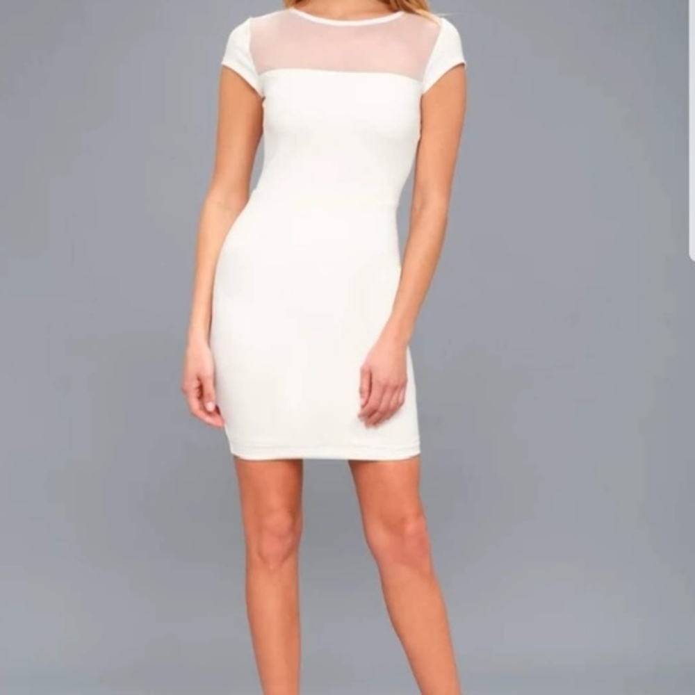 Lulu's White Bodycon Dress